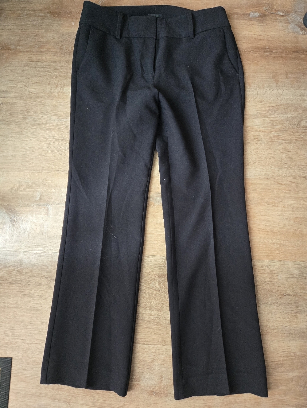 Ann Taylor Factory Straight Leg Trousers In Black Sz 8